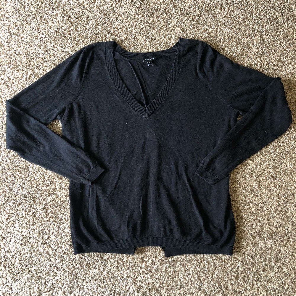 Torrid V Neck Sweatshirt